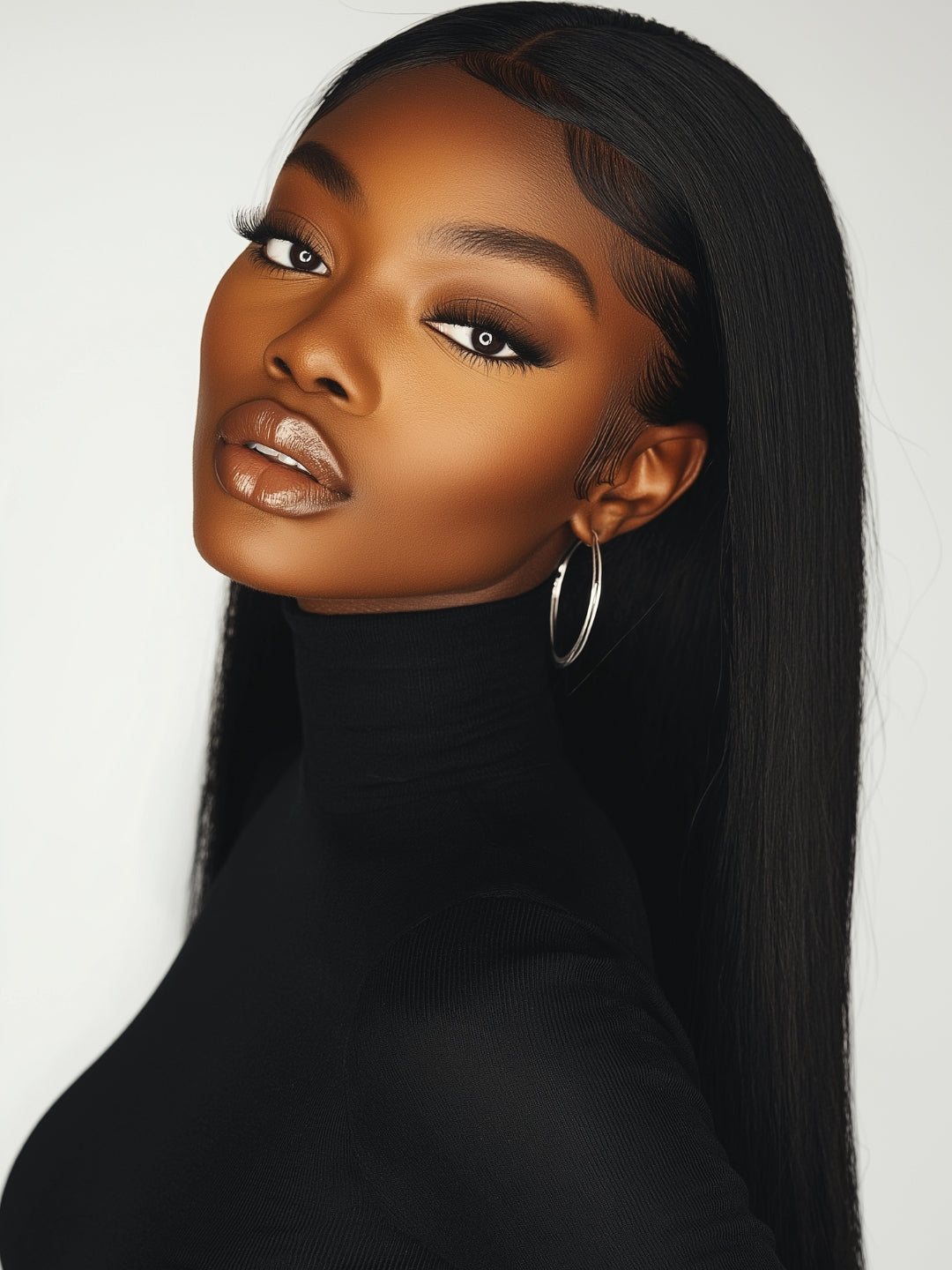 Raw Cambodian Straight Human Hair Bundle 1B - Single Weft